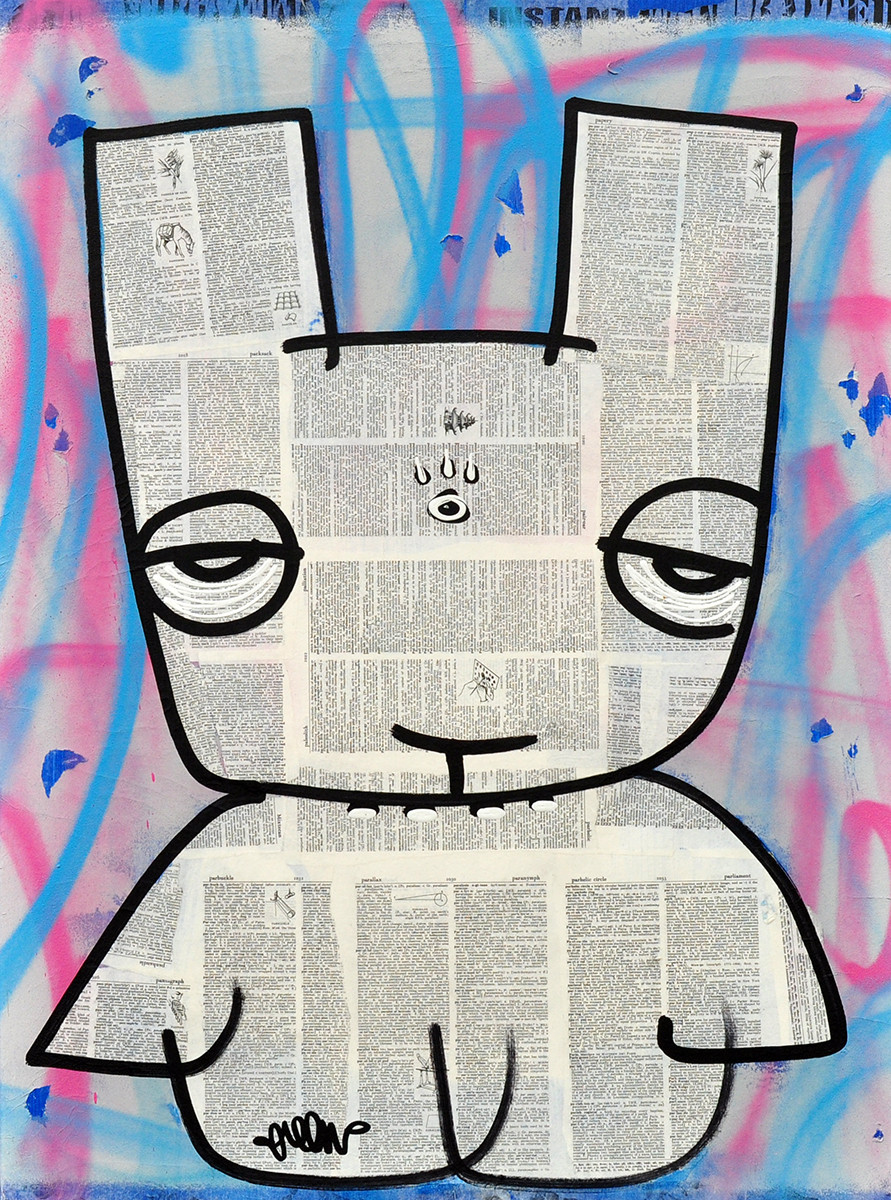 Charles K. Williams + Oat palette rabbit